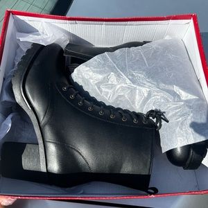 Heeled Combat boots *Never Worn*